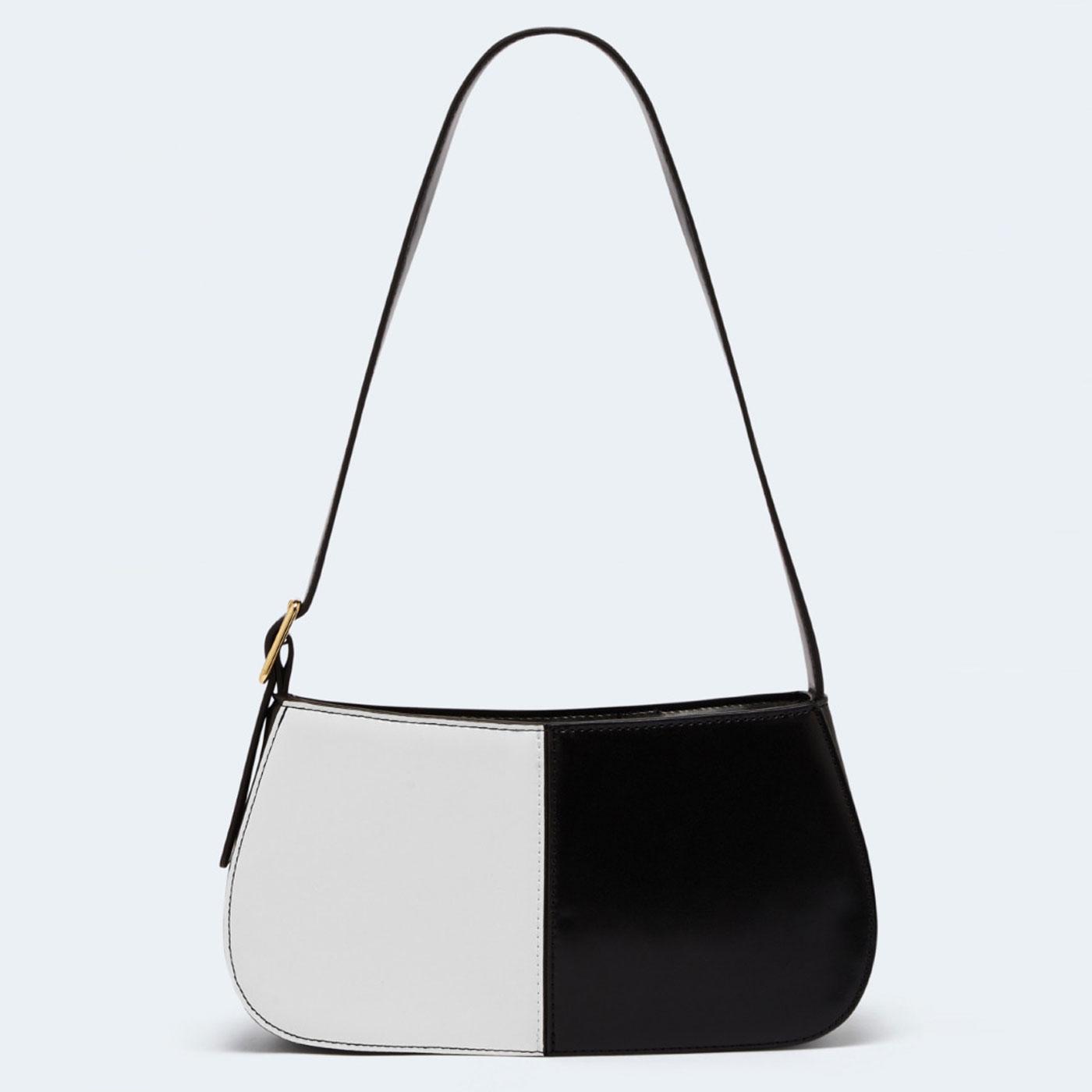 Voodoo Vixen 60s Mod Black And White Shoulder Bag