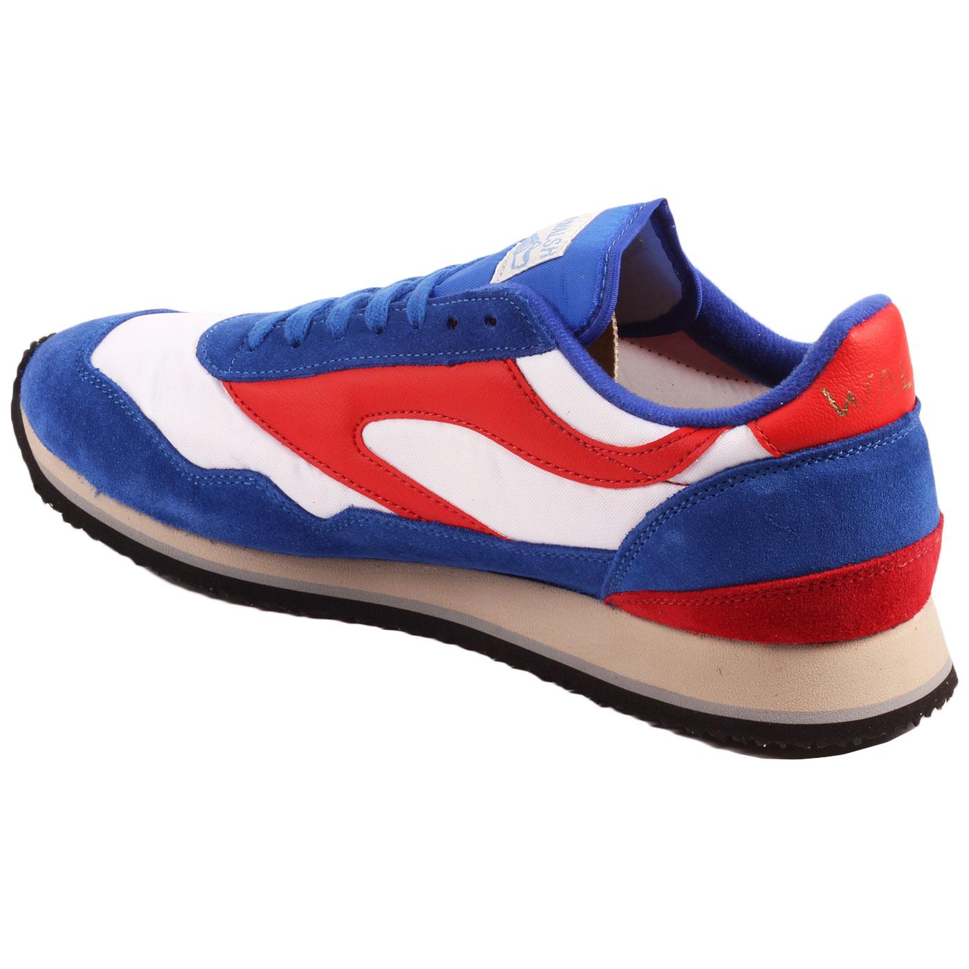 Ensign WALSH Made in England 80s Trainers White/Red/Blue