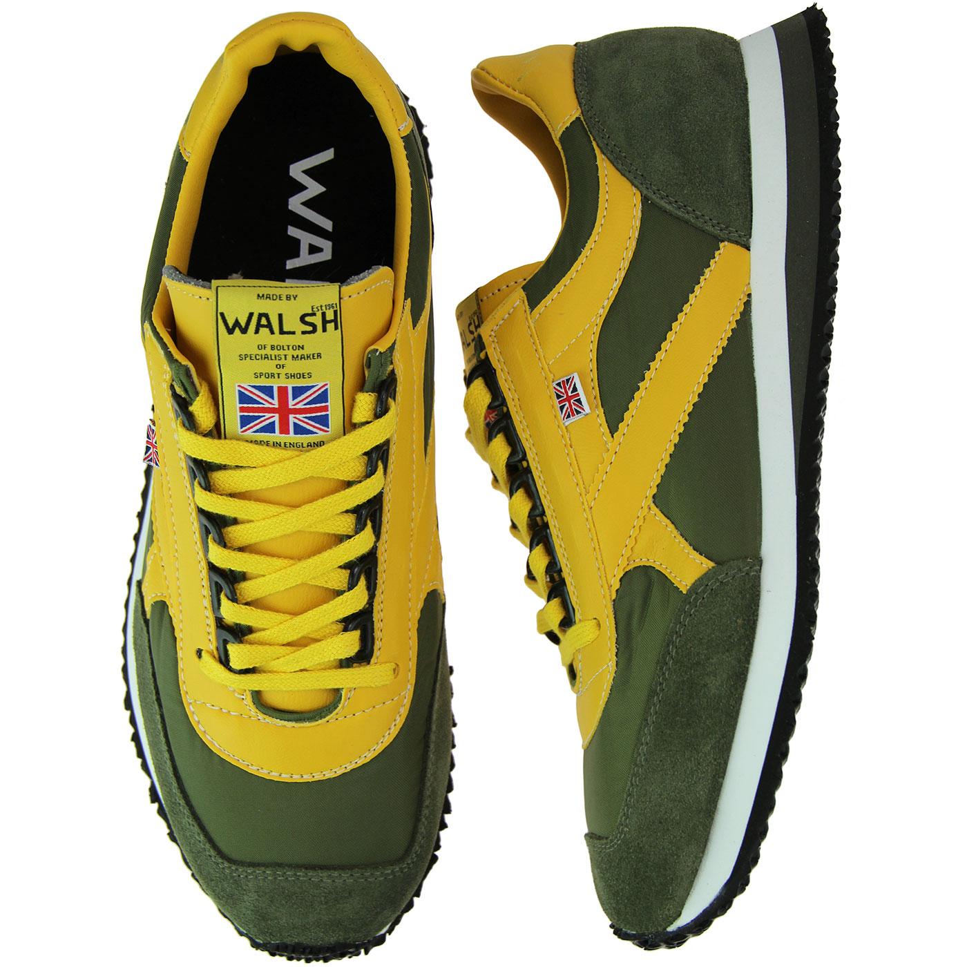 Voyager WALSH Retro Made in England Trainers OLIVE