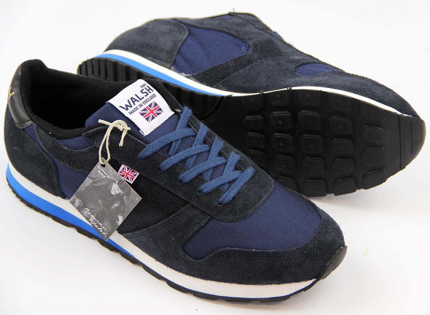 NORMAN WALSH Seoul '88 Retro Indie Running Trainers Navy 1988