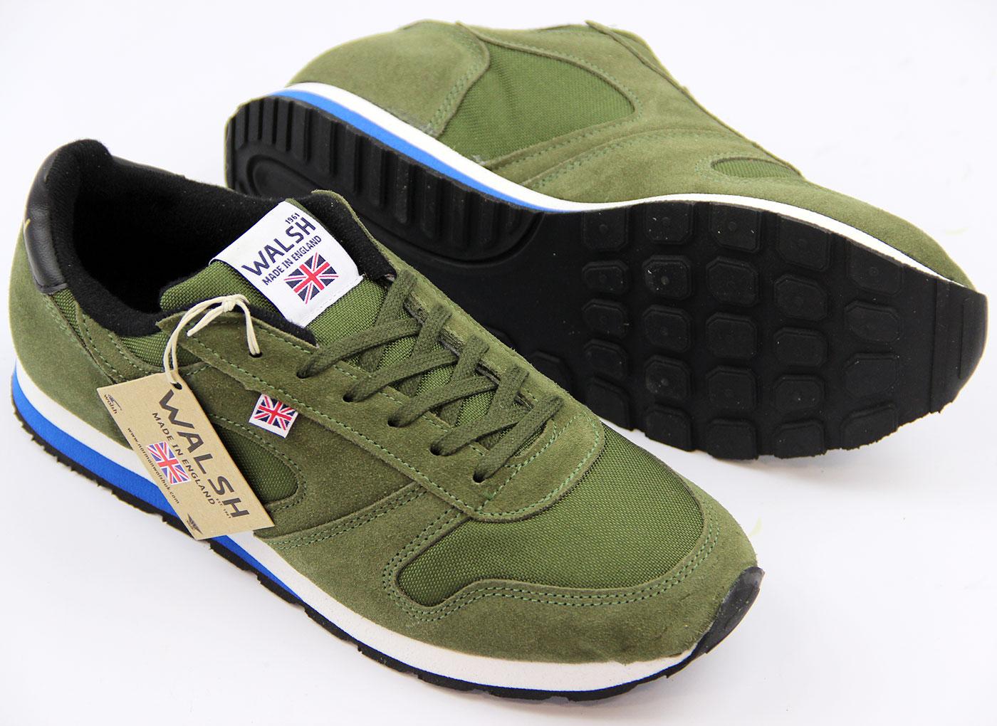 NORMAN WALSH Seoul '88 Retro Indie Running Trainers Olive 1988