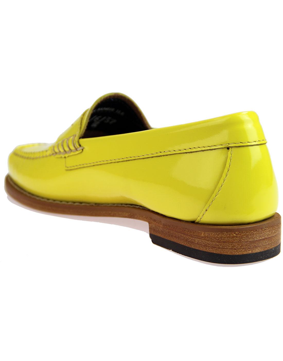 bass patent leather loafers