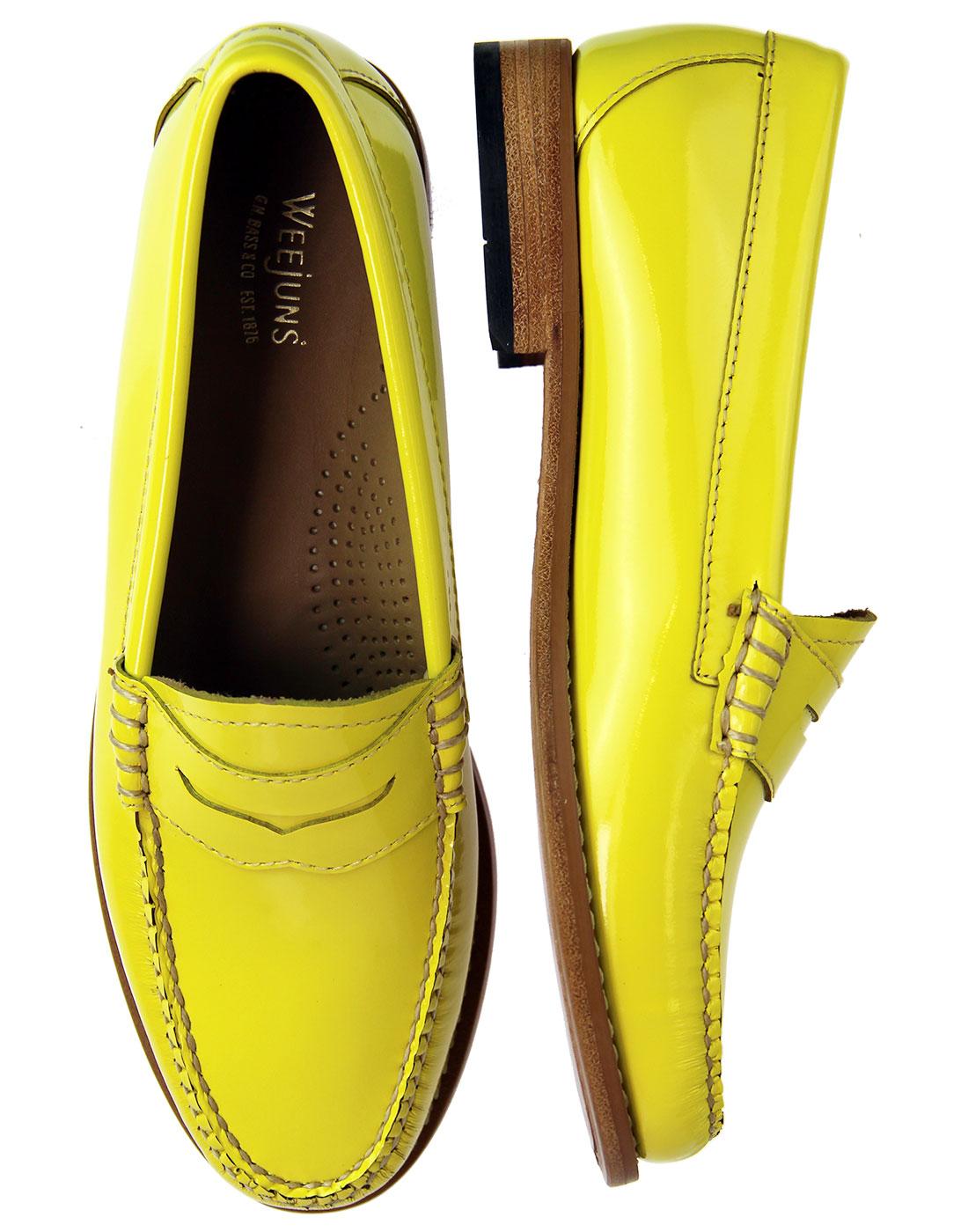 bass patent leather loafers