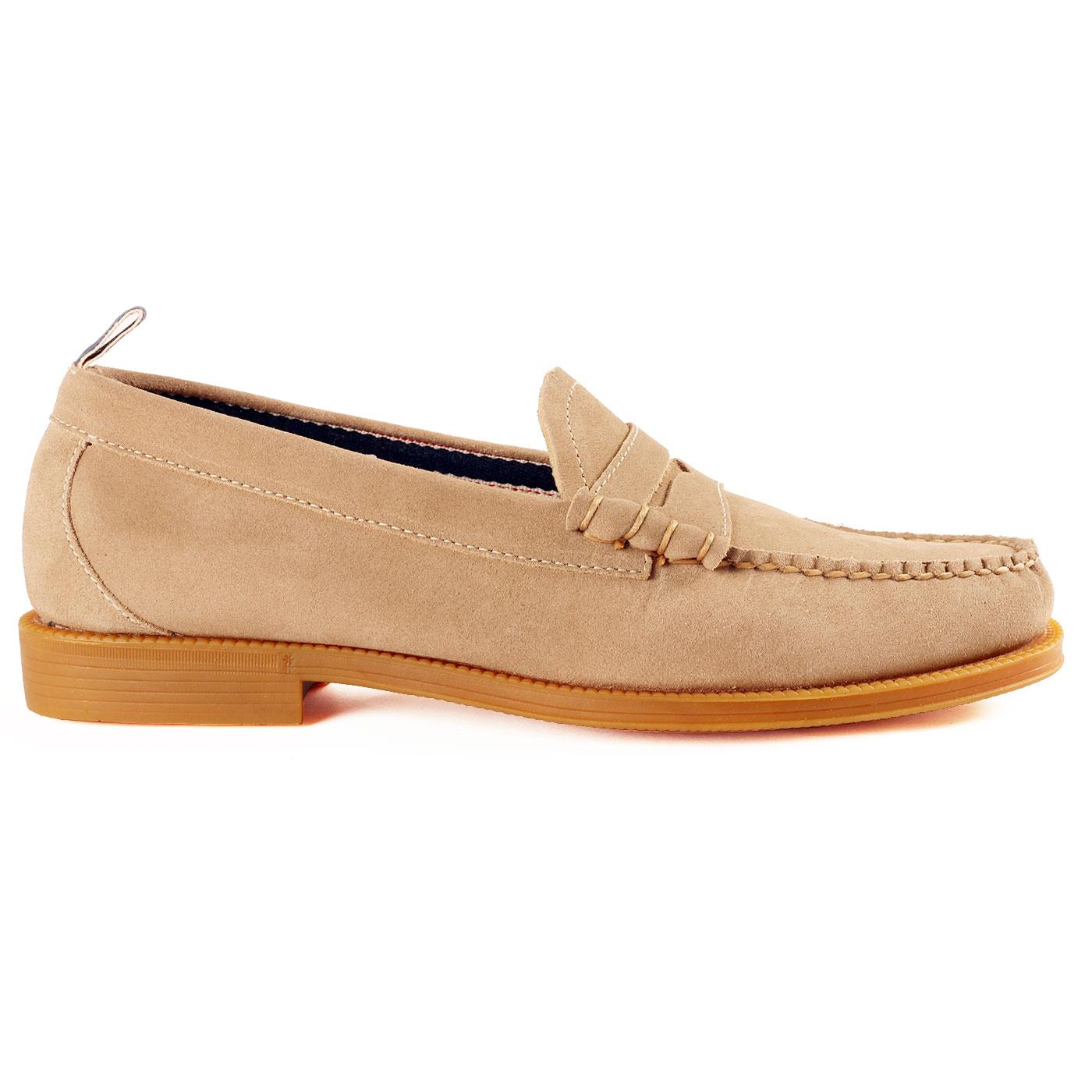 Larson Suede BASS WEEJUNS Retro Penny Loafers (E)