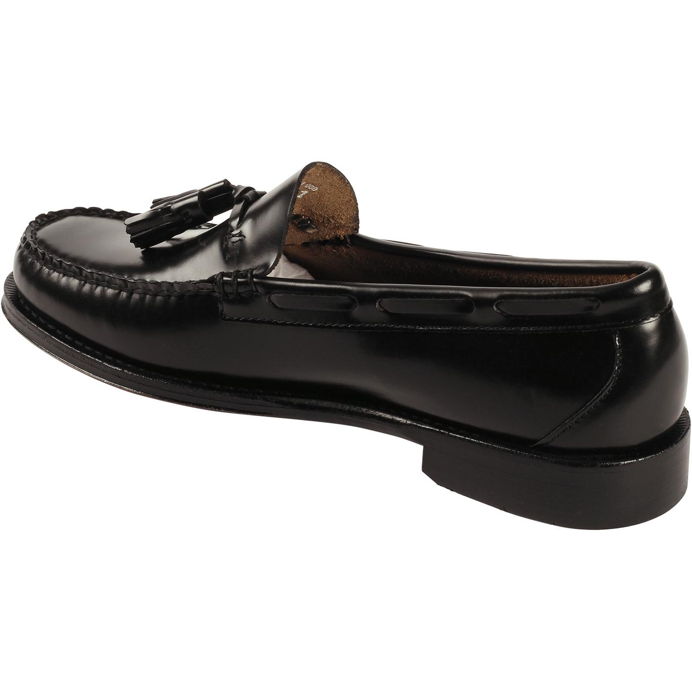 BASS WEEJUNS Heritage Larkin Mod Tassel Loafers in Black