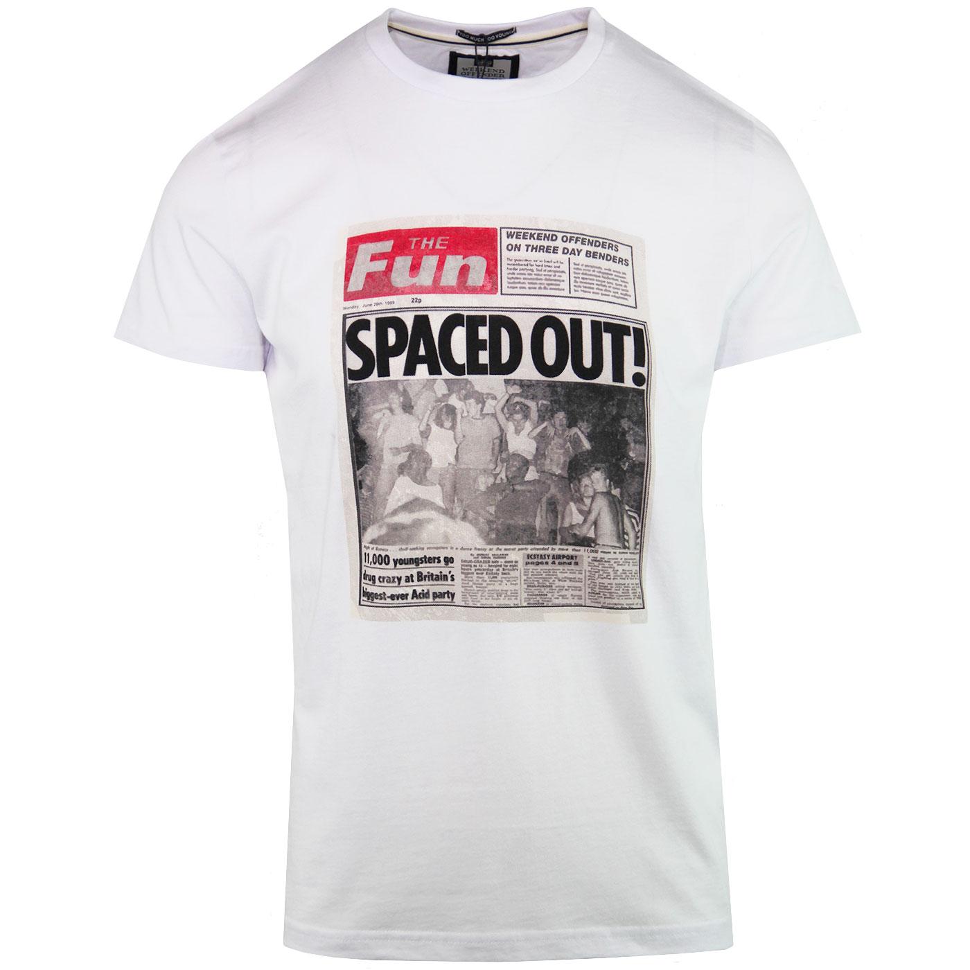 Spaced Out WEEKEND OFFENDER Retro 90s Acid Tee