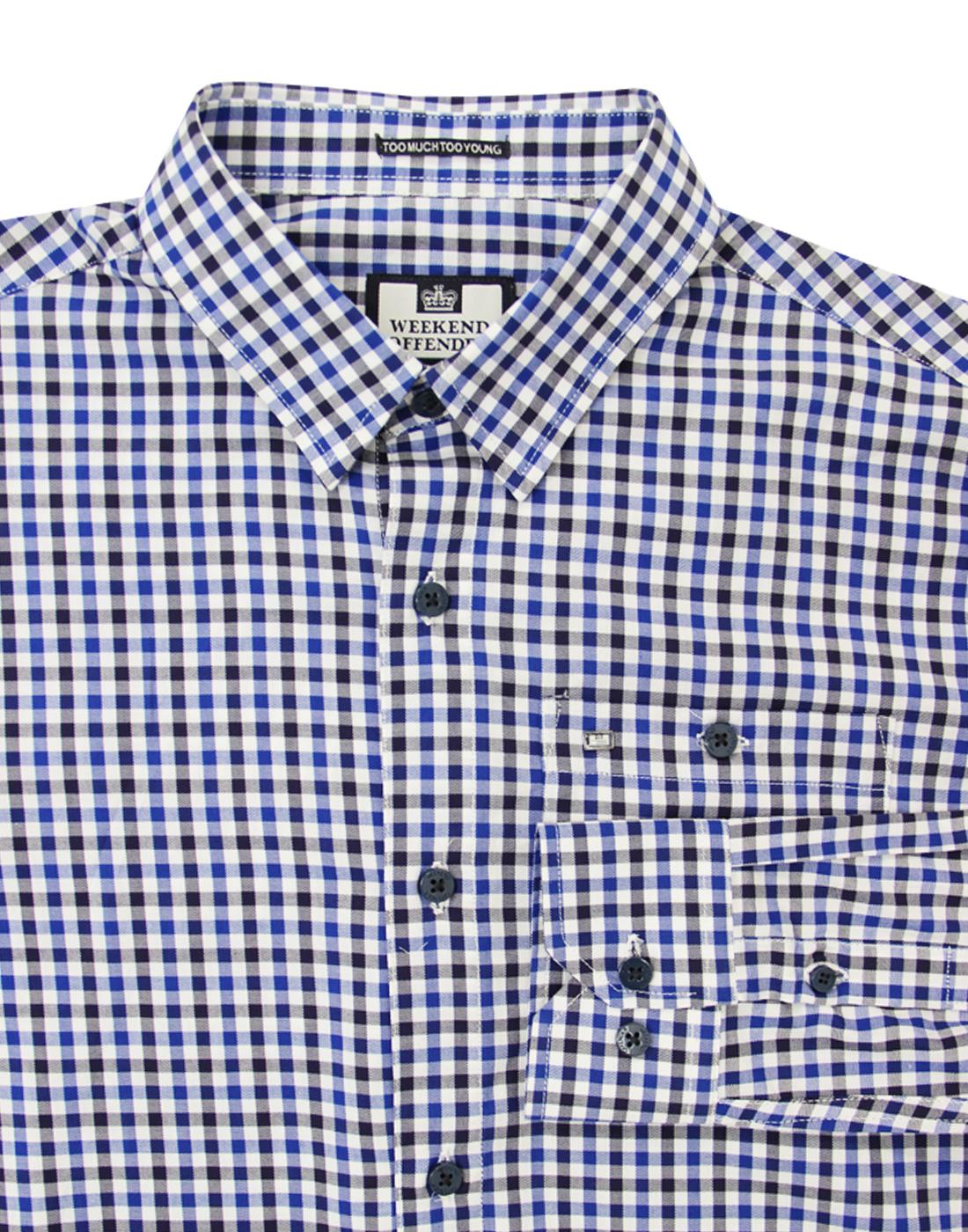 Weekend Offender Navy Check Dillon Shirt