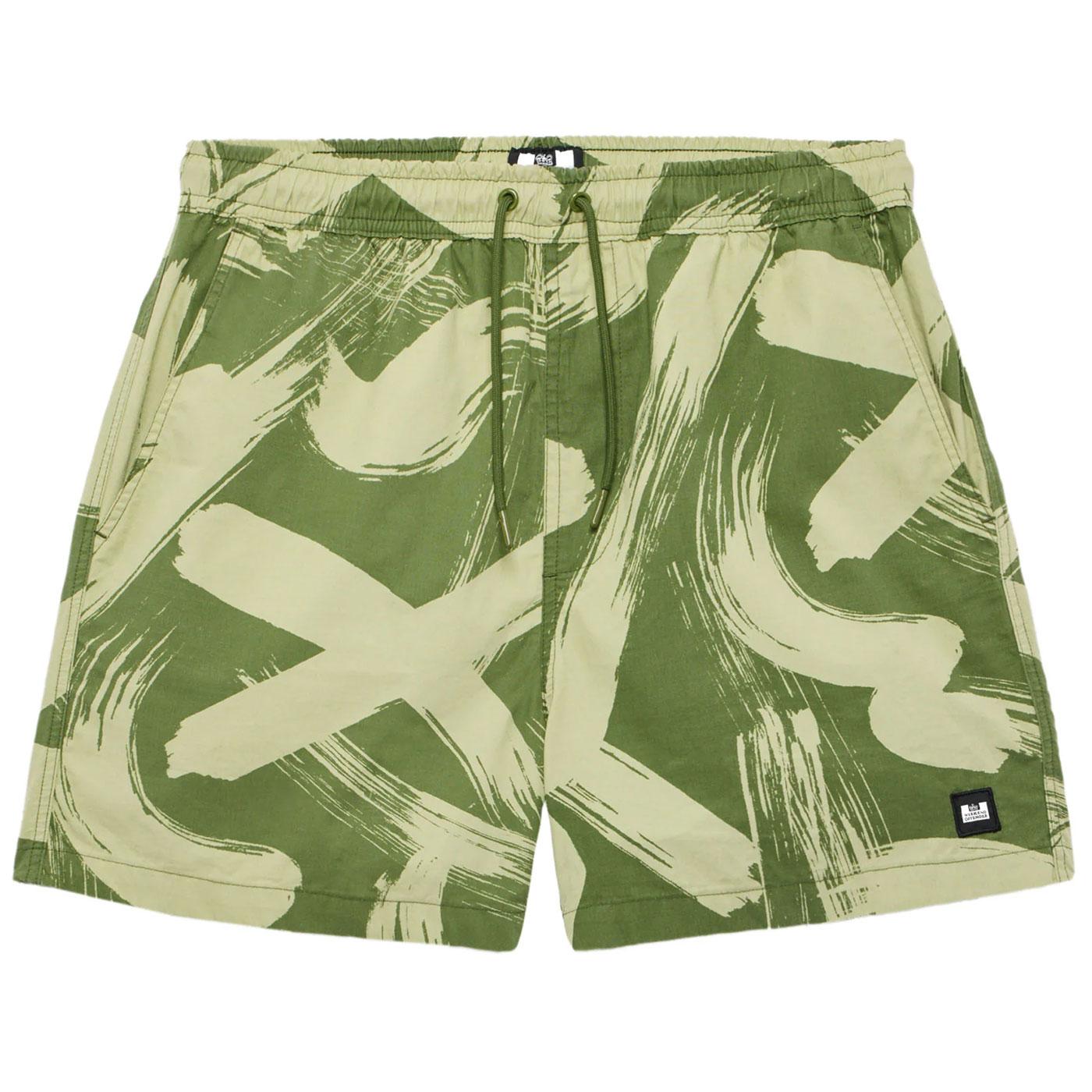 Anzio Weekend Offender Abstract Camo Poplin Shorts