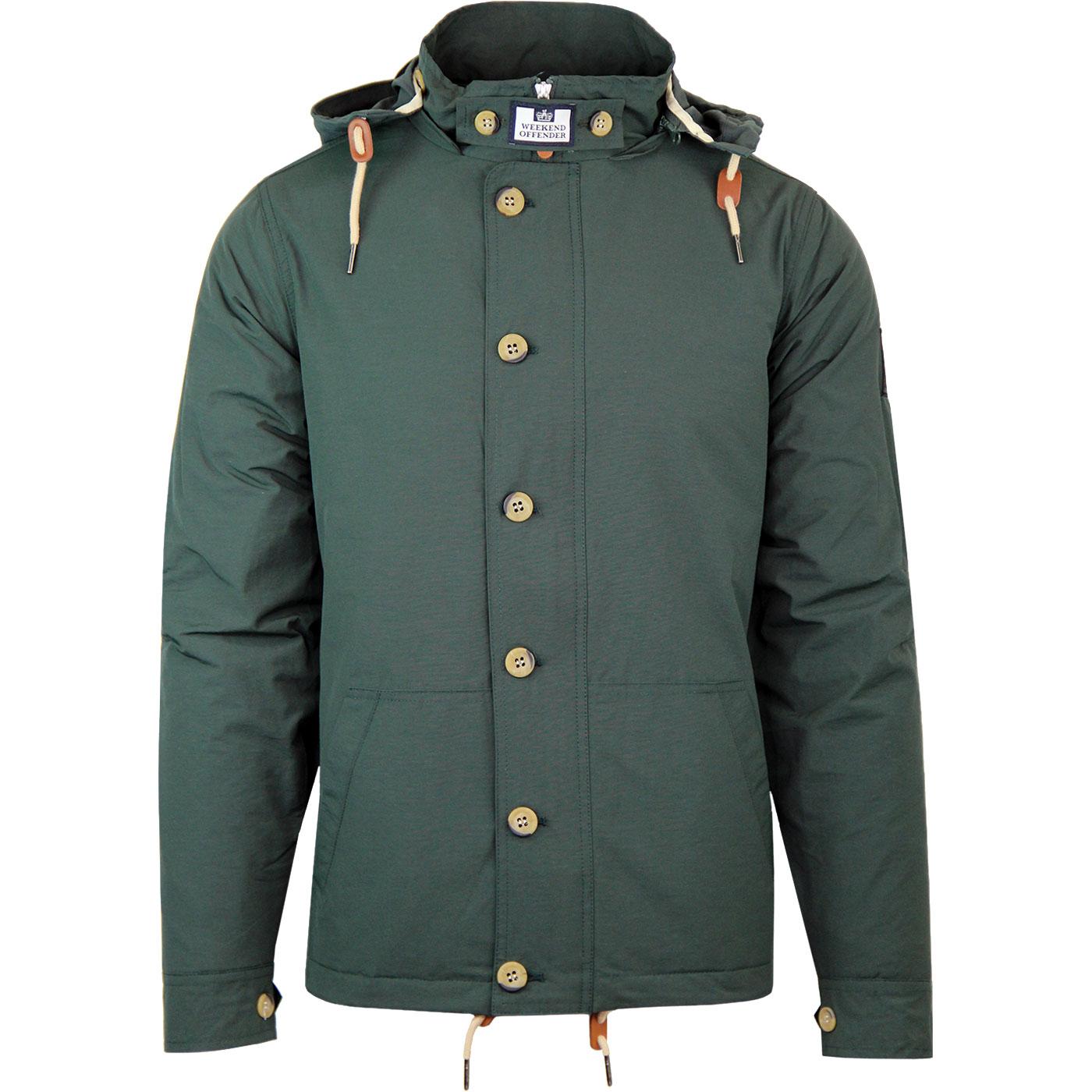 Brook WEEKEND OFFENDER Mod Quilted Hooded Jacket S