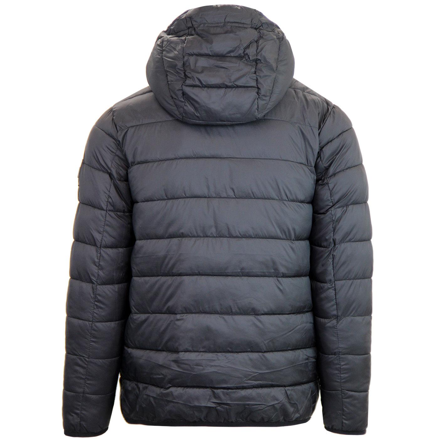 WEEKEND OFFENDER Frazier Men's Retro Puffa Jacket Black