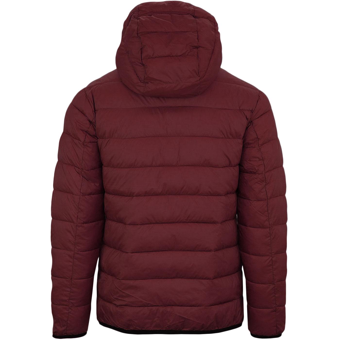 WEEKEND OFFENDER Retro Indie Quilted Jacket Loganberry