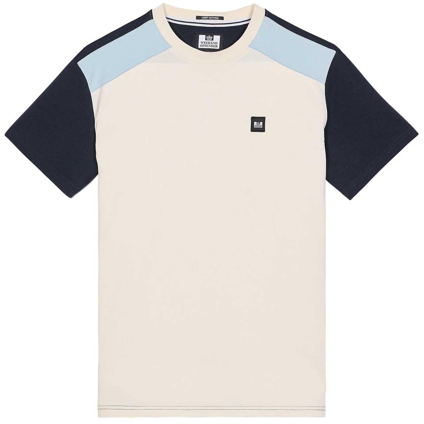 Lederle Weekend Offender Retro Panelled Tee Ivory