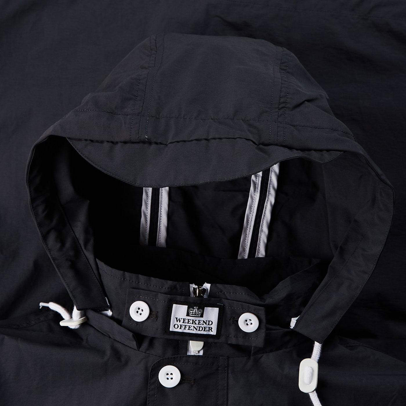 WEEKEND OFFENDER 'Naz' Men's Hooded Jacket Charcoal