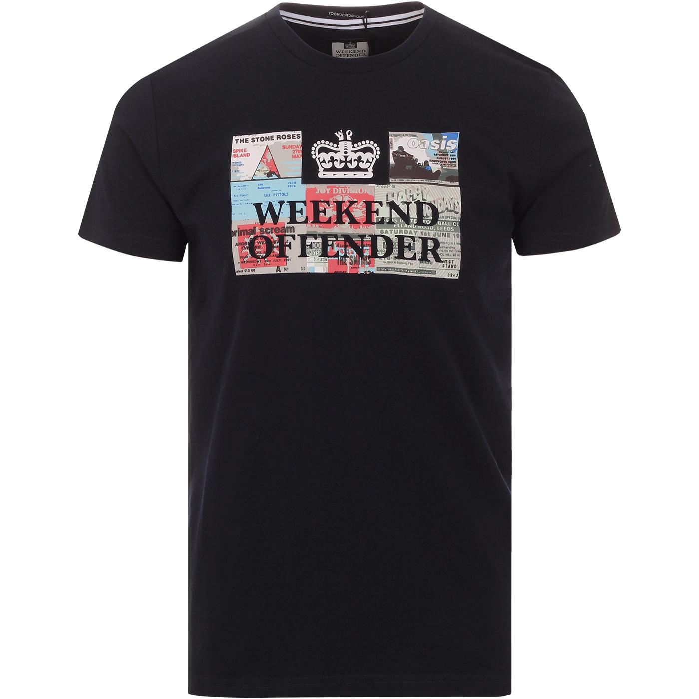 Tickets WEEKEND OFFENDER Retro Gig Logo Tee