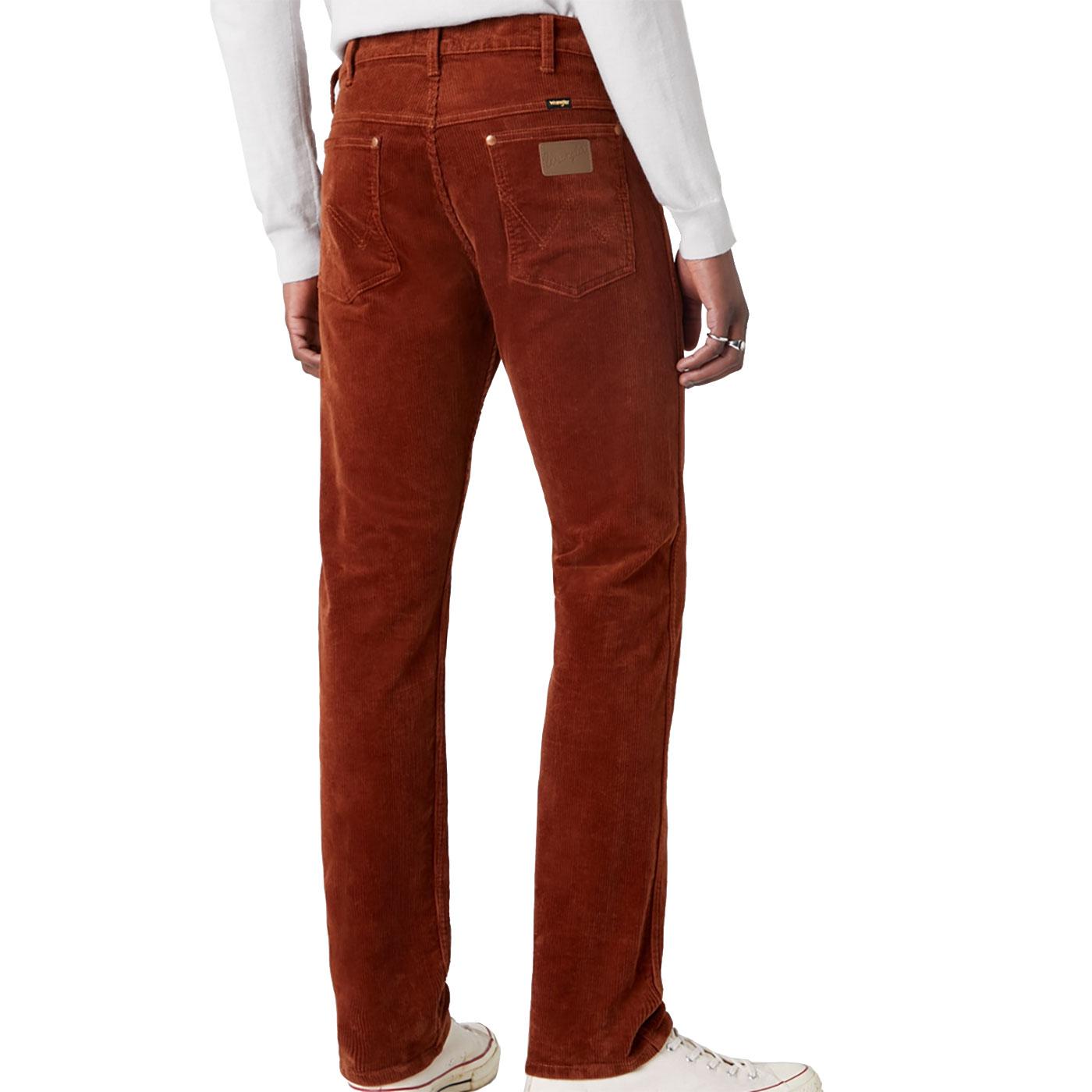 WRANGLER 11MWZ Retro Slim Cord Jeans in Tortoiseshell