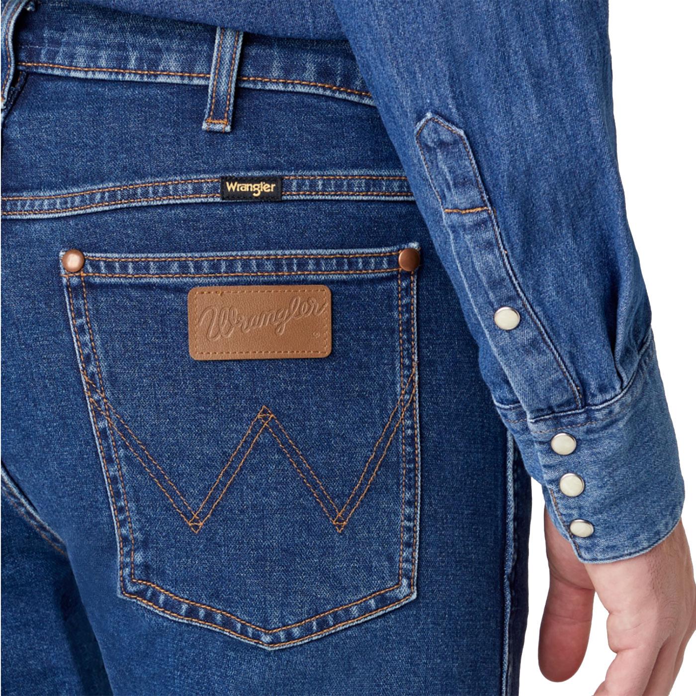 WRANGLER '11MWZ' Slim Western Jeans in 6 Month Wash