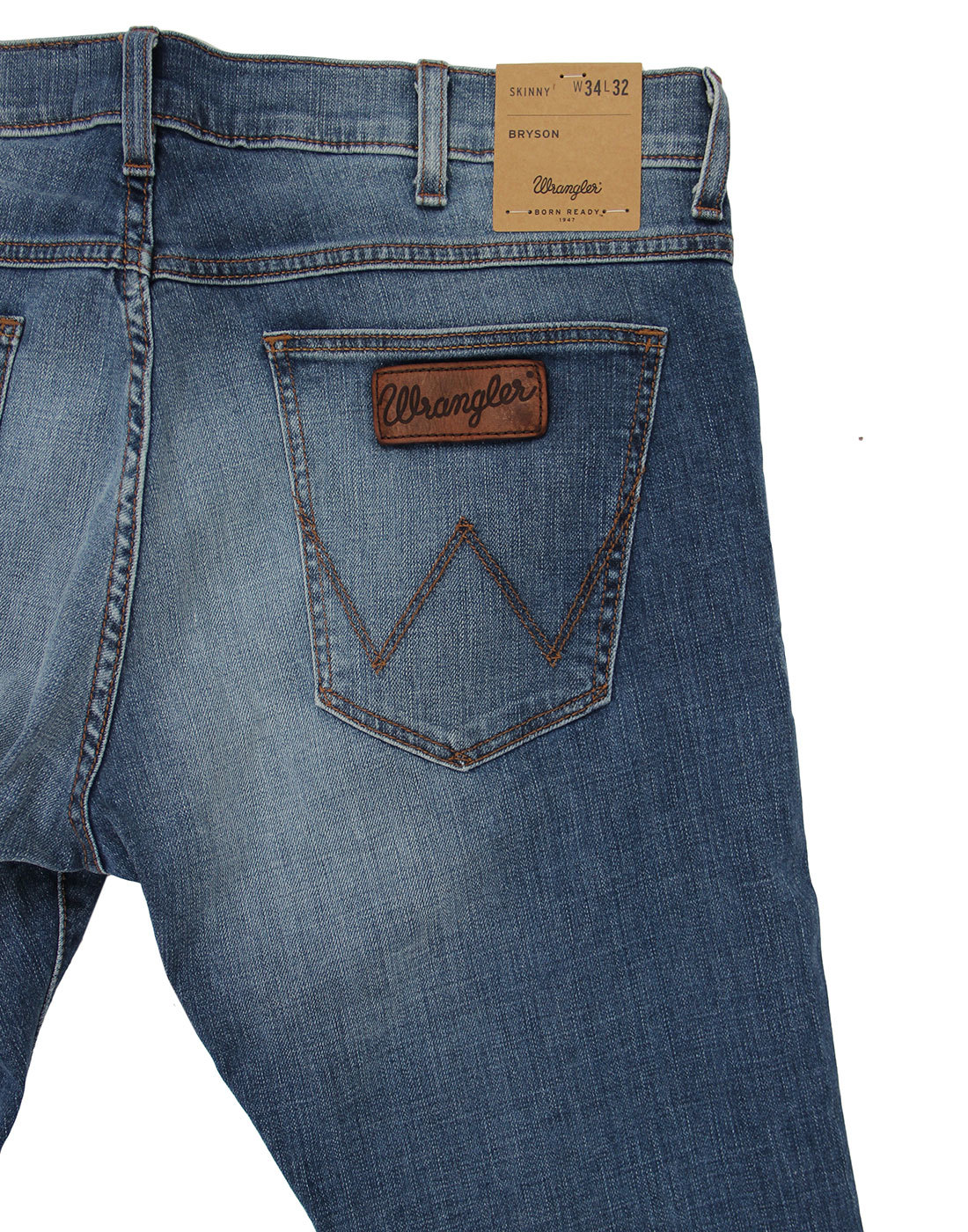 Wrangler Bryson Retro Indie Fired Up Skinny Low Waist Denim Jeans 