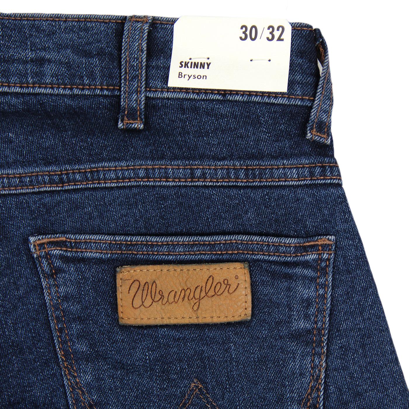 WRANGLER Bryson Retro Skinny Denim Jeans in Flanker Blue