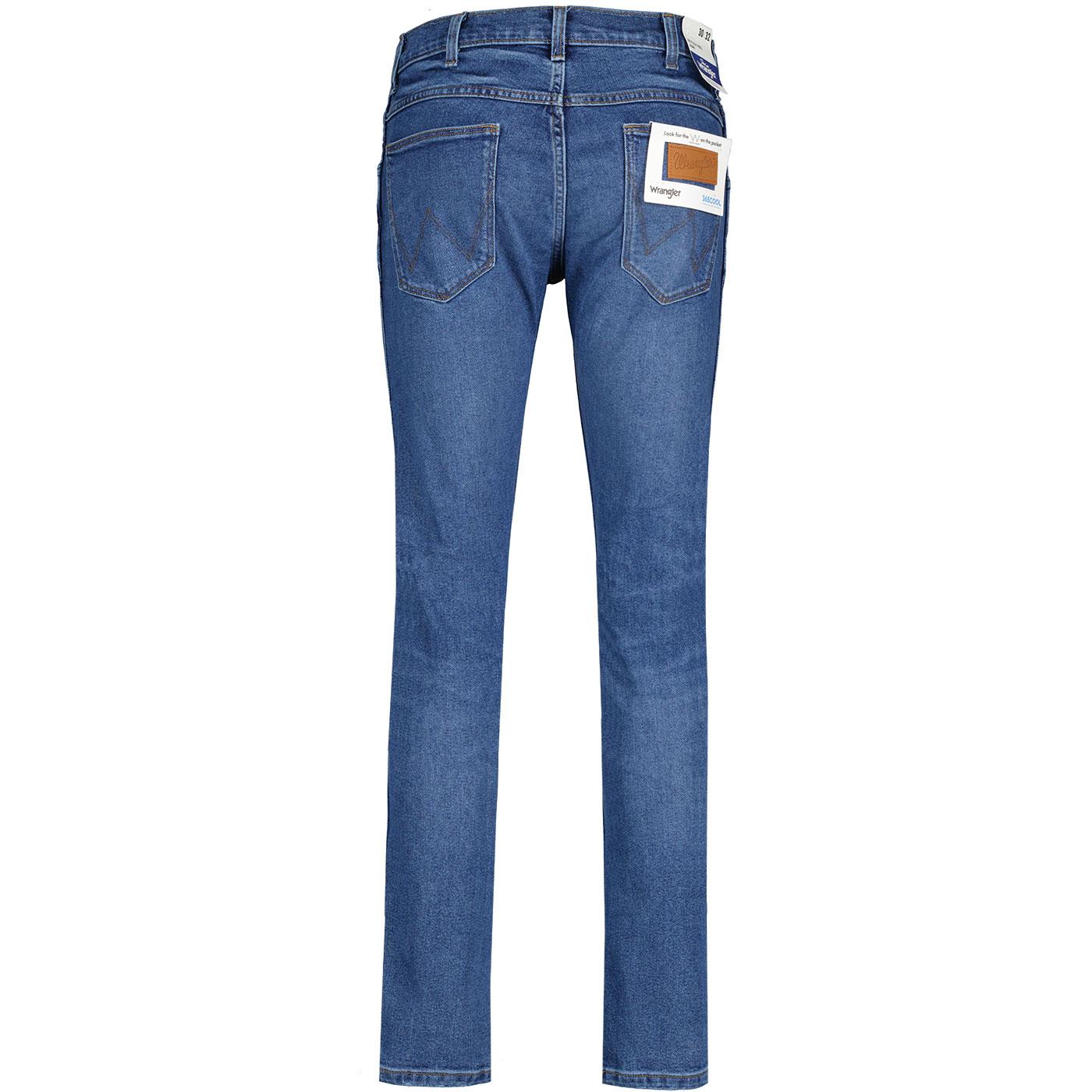 Bryson Wrangler Retro Mod Skinny Jeans In Smoke Sea 