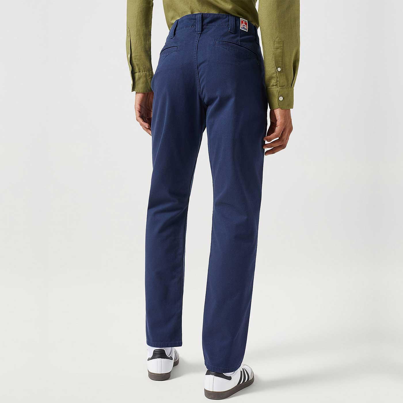 vintage wlangler casey jones trousers 綿麻 Wrangler Casey Jones Chino Cotton Twill Trousers in Black Iris