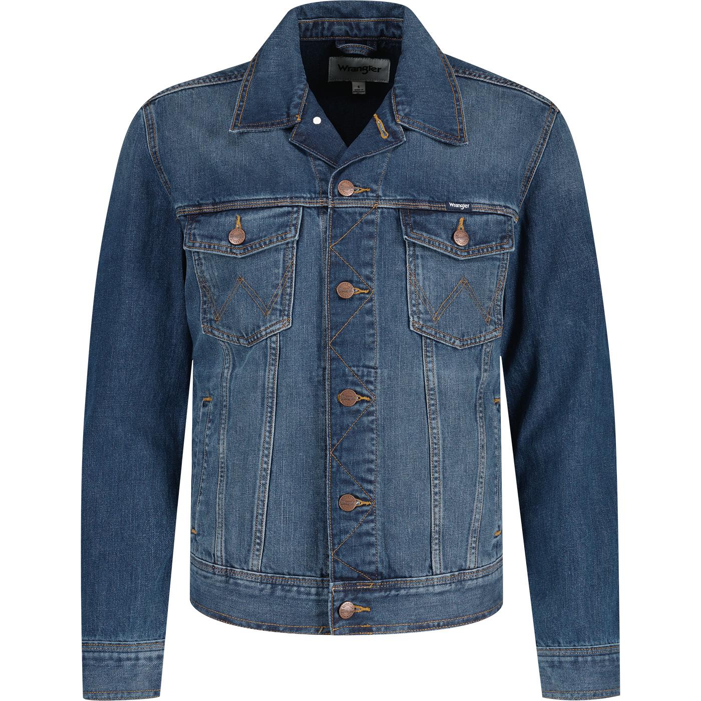 Wrangler Retro 70s Classic Denim Jacket Mid Stone