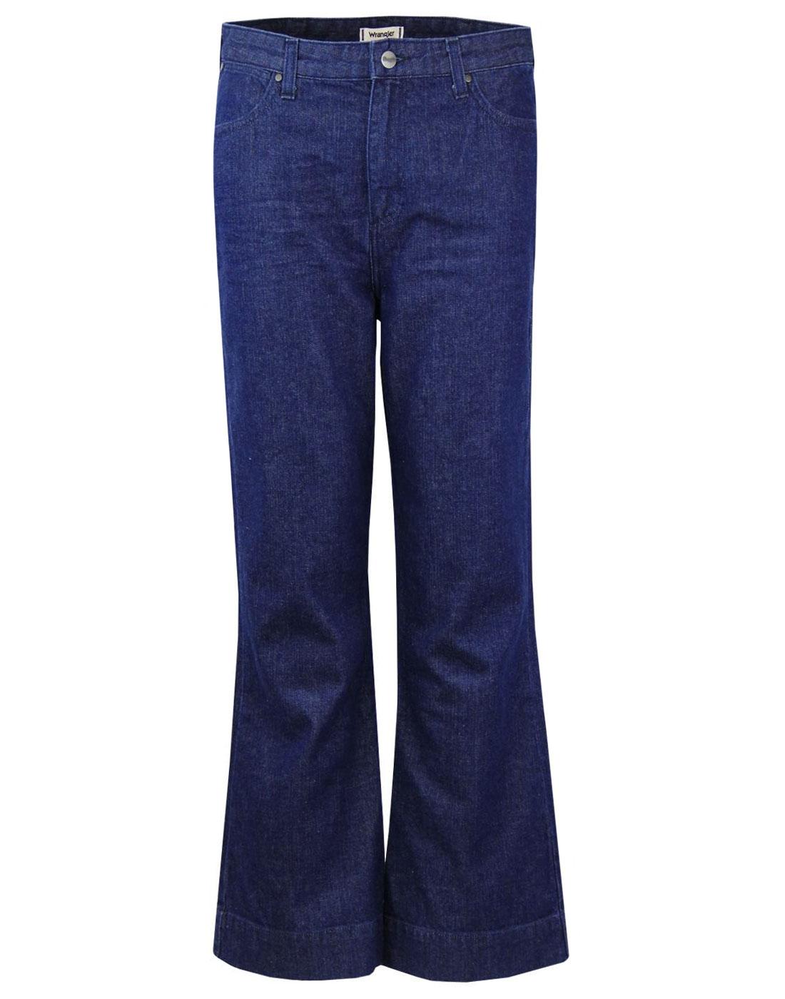 wrangler retro crop flare jeans