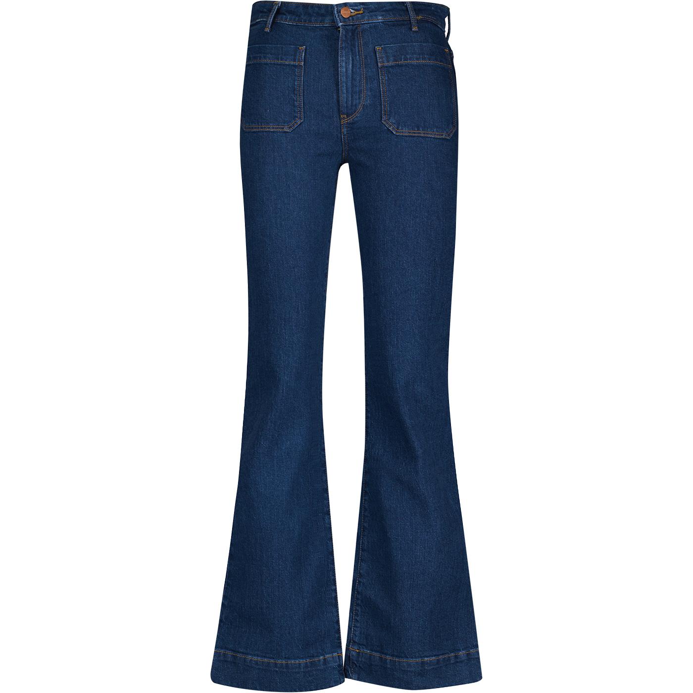 Wrangler Retro '70s Flare Jeans Diona Blue