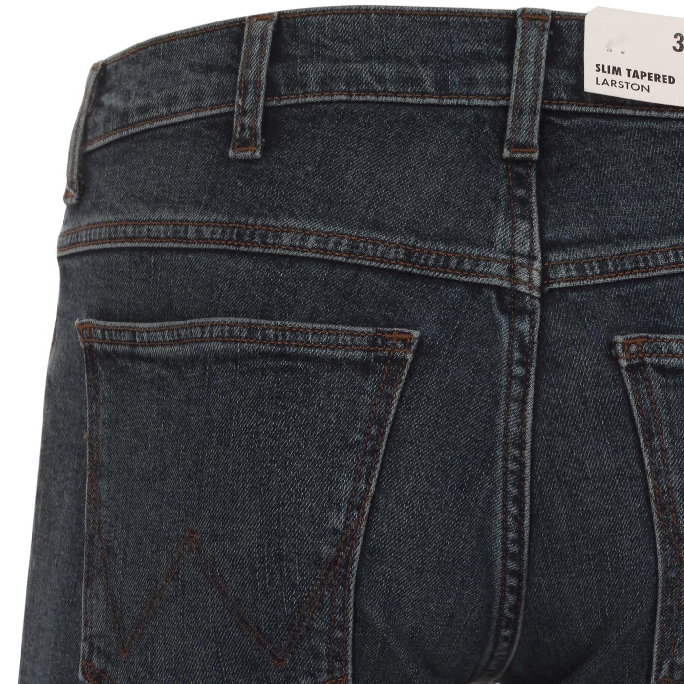 WRANGLER Larston Slim Tapered Denim Jeans in Clean Green