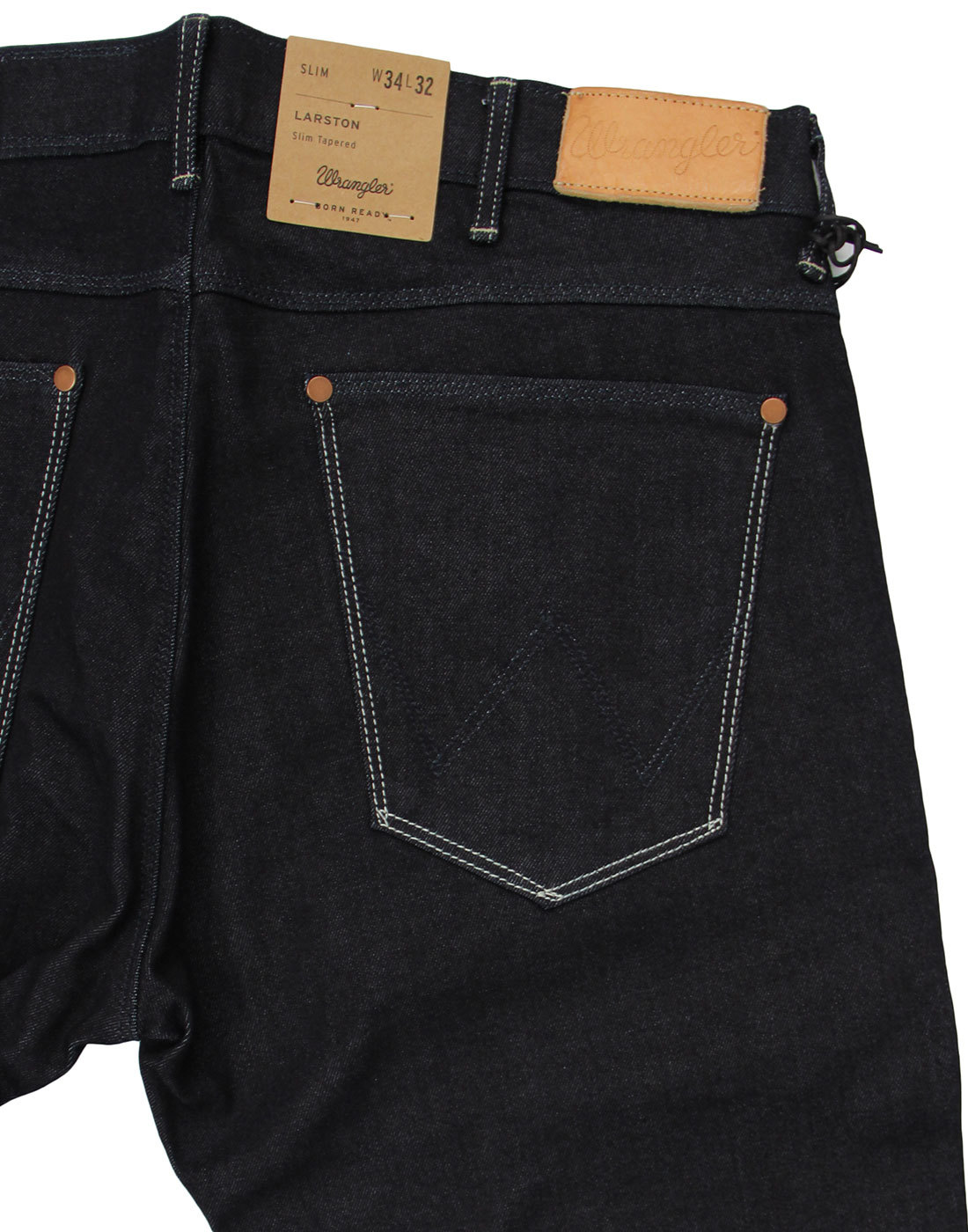 WRANGLER Larston Retro Mod Slim Tapered Soft Luxe Denim Jeans