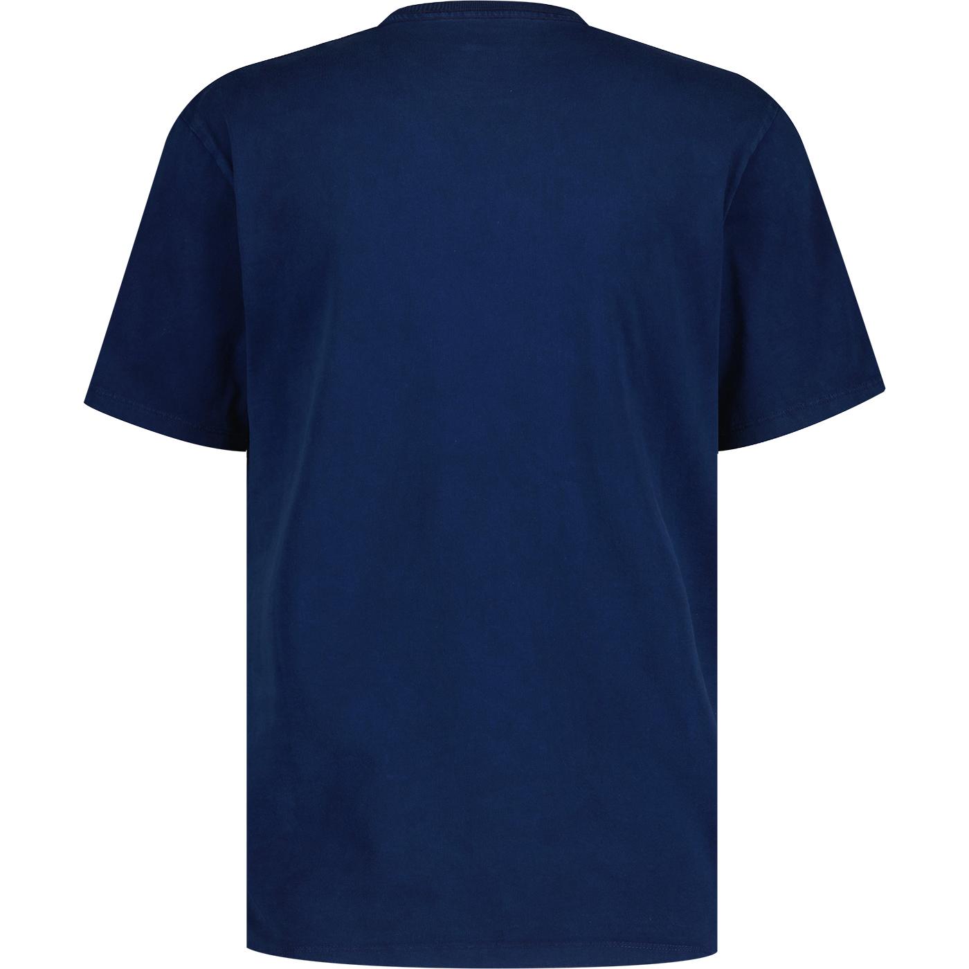 Wrangler Men's Retro Logo Graphic Crew Neck T-shirt in Navy