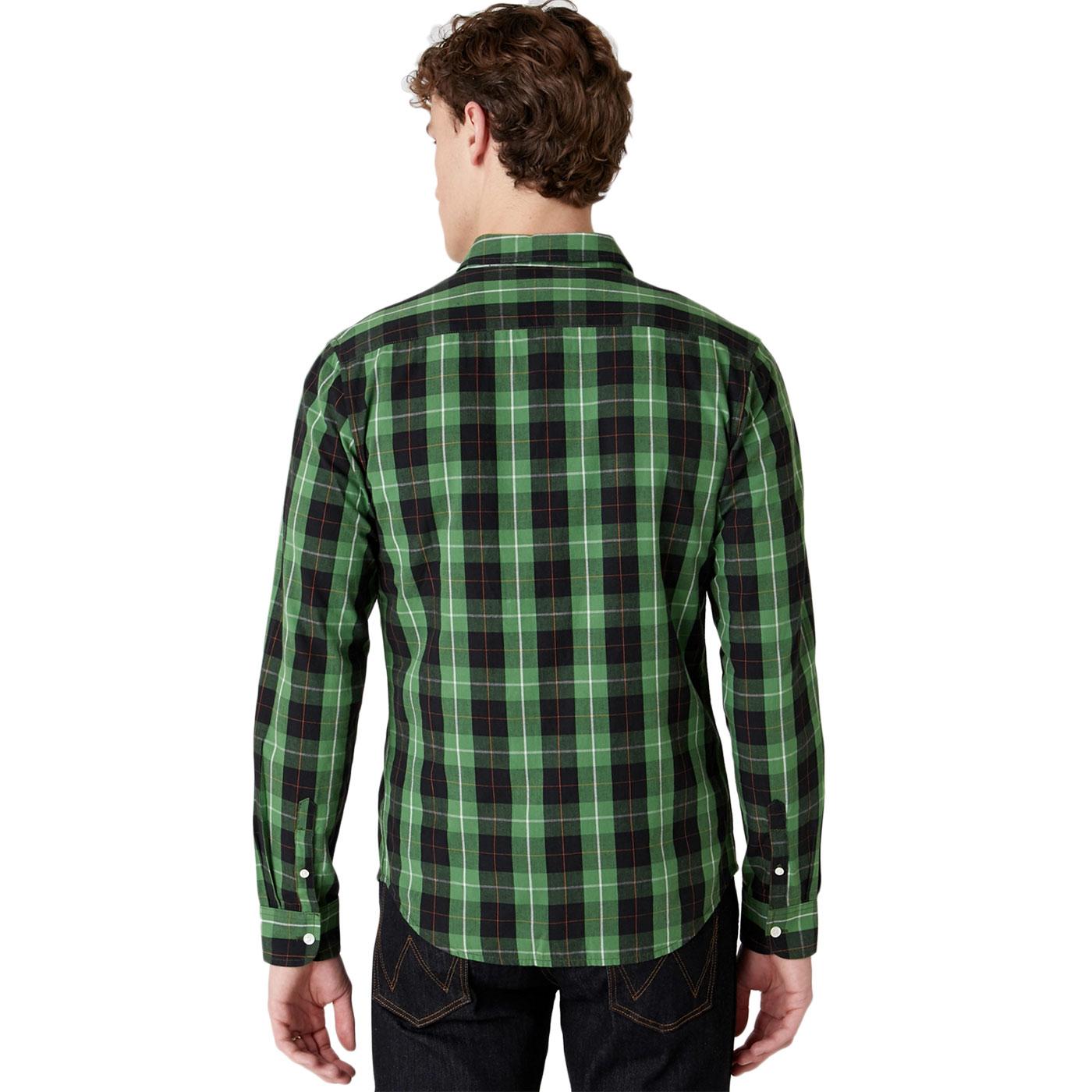 wrangler check shirt mens