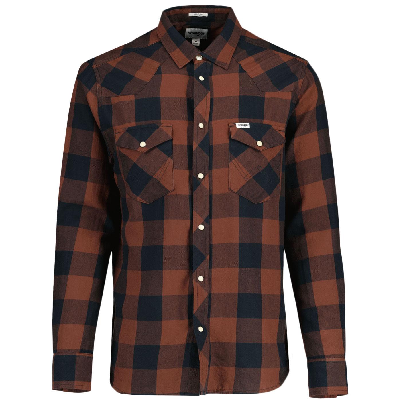 WRANGLER Retro Lumberjack Check Western Shirt PS