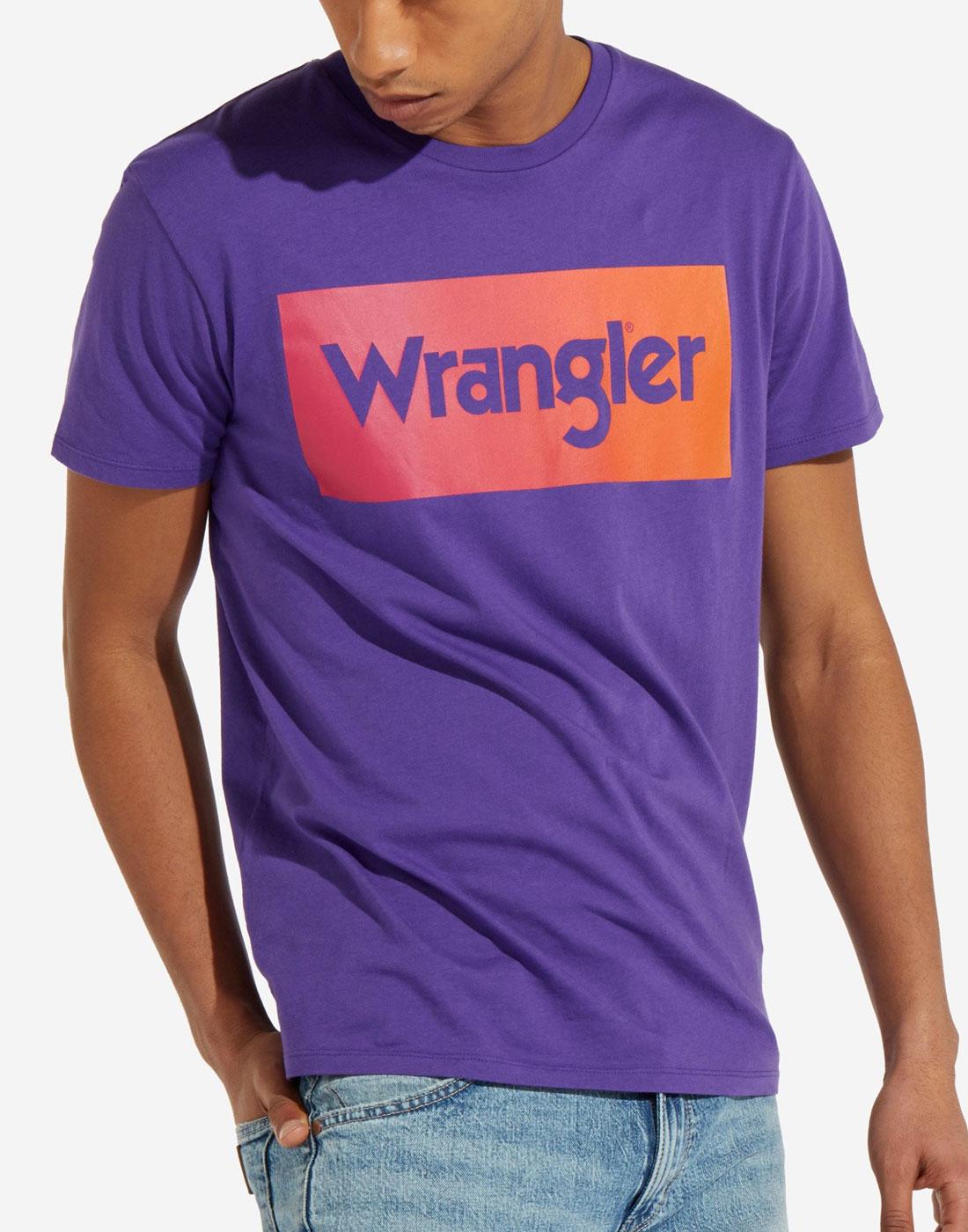 WRANGLER Men's Retro 70s Tropical Logo T-shirt
