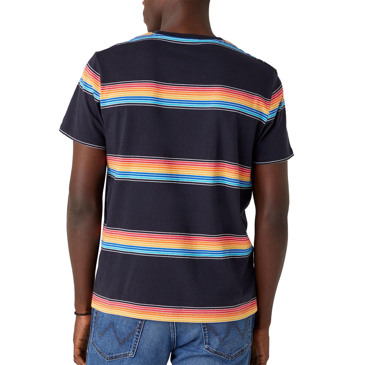 rainbow stripe tee