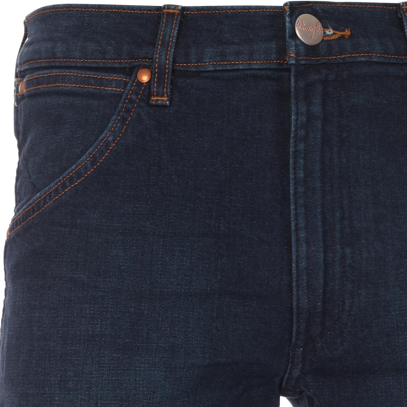 wrangler slim men dark blue jeans