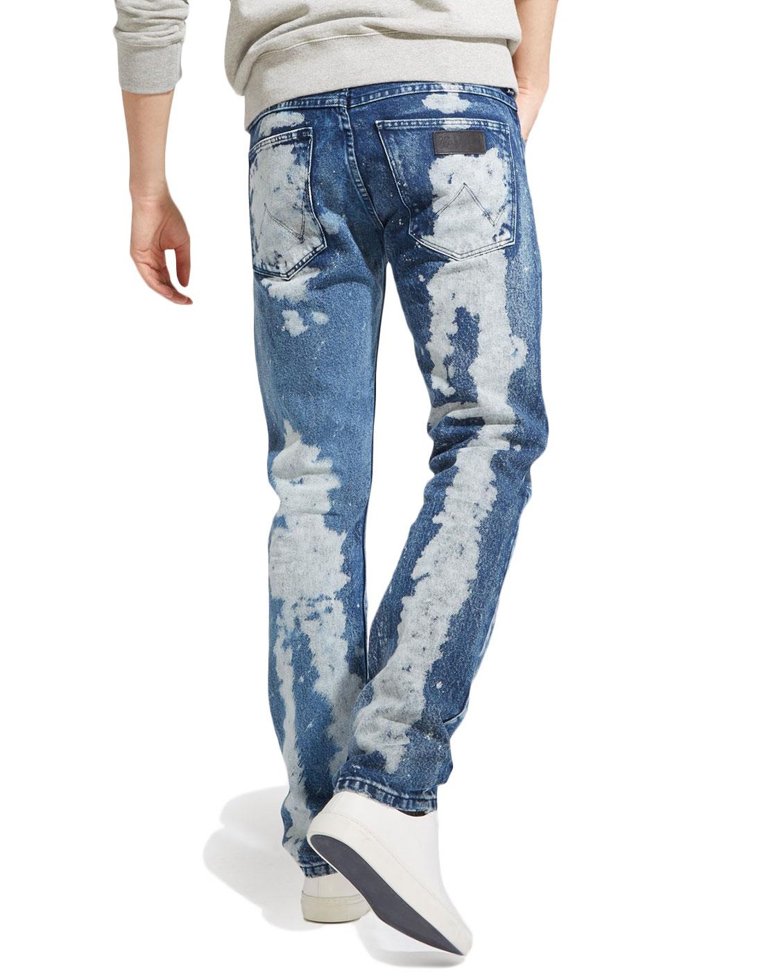 wrangler bleach wash jeans