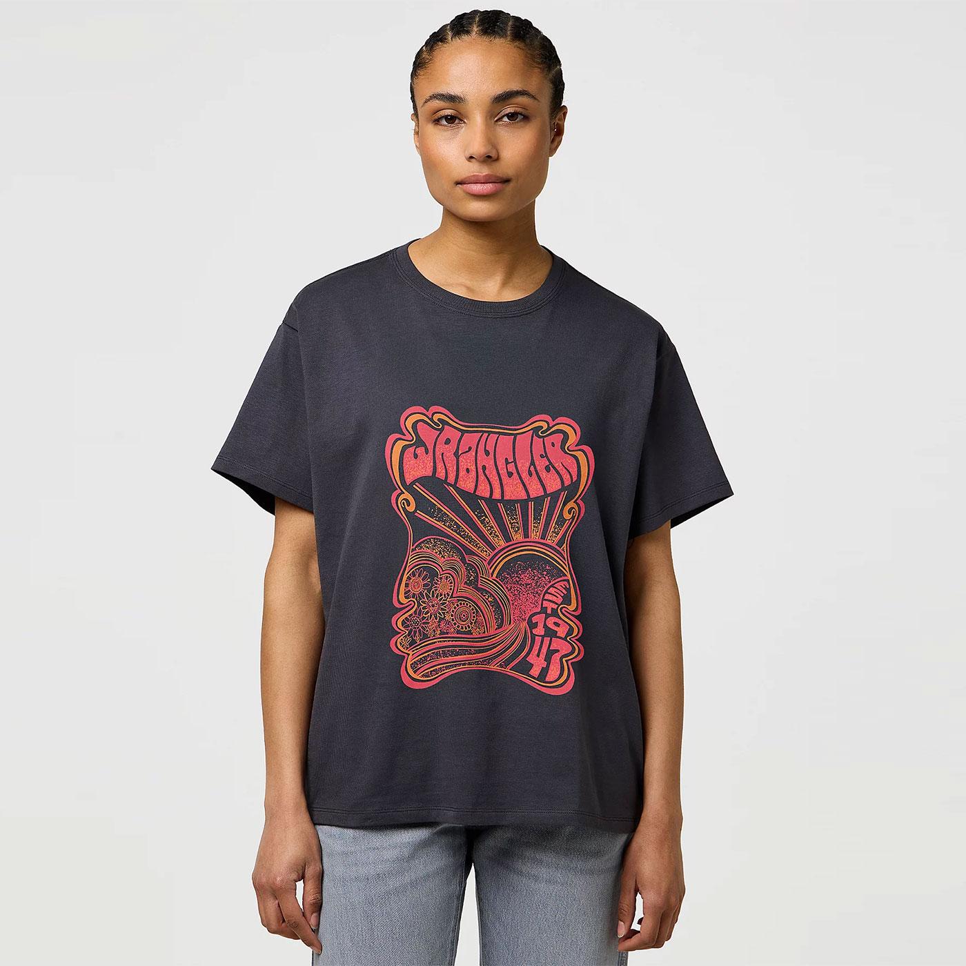 Wrangler 60s Psychedelic Graphic Girlfriend Tee FB