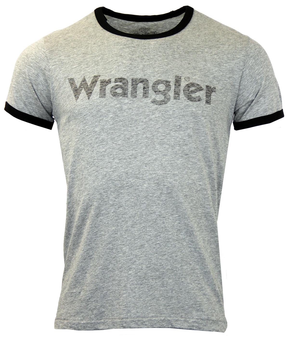 WRANGLER Retro 70s Indie S/S Ringer T-Shirt (GREY)