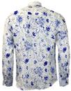 Palps 1 LIKE NO OTHER Retro 70s Floral Linen Shirt