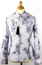 Mimosa 1 LIKE NO OTHER Floral Fine Stripe Shirt