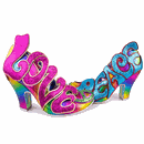 Choose Love IRREGULAR CHOICE Retro Rainbow Heels