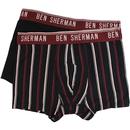 Bolton BEN SHERMAN 2 Pack Mod Stripe/Plain Trunks