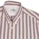 BEN SHERMAN Ivy Oxford Stripe Mod L/S Shirt (LP)