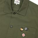 BEN SHERMAN Retro Mod Military Badged Overshirt DG