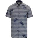 BEN SHERMAN Summer Retro Stripe Tropical Shirt 