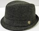 BEN SHERMAN Herringbone Trilby Retro Mod Mens Hat