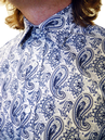 BEN SHERMAN Mens 60s Paisley Tailored Mod Shirt G