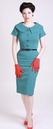 Rita TATYANA Retro 50s Vintage Pencil Dress (T)