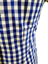 Gingham BRUTUS TRIMFIT Mens Retro Mod Shirt (B)