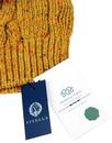 VIYELLA Retro Donegal Nep Vintage Cable Knit Hat